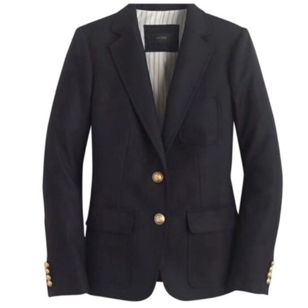 J. Crew Black Blazer with Gold Buttons
